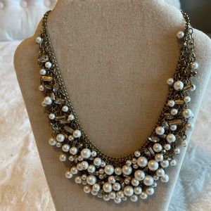 Stella and Dot Eve Pearl Statement Necklace - gently worn 1-2 times